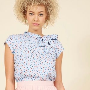 ModCloth Up Up and Amaze top in confetti